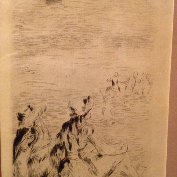 19th C. Renoir Etching - Picture 3 of 4